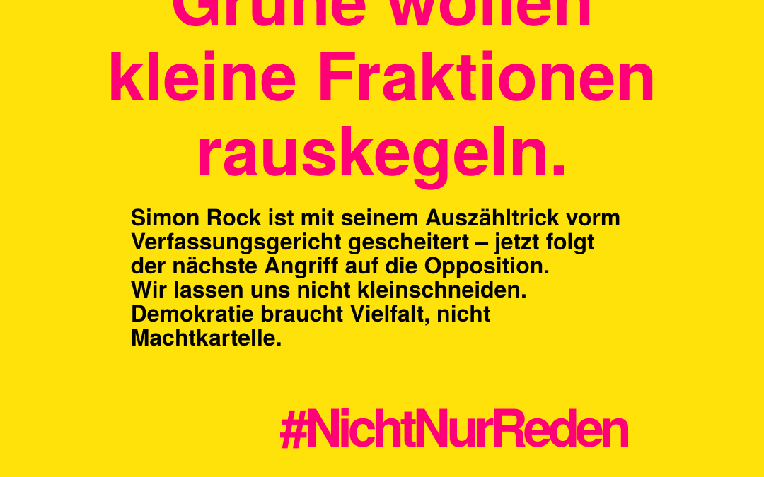 Die Demokratie soll gestutzt werden – mit Ansage!