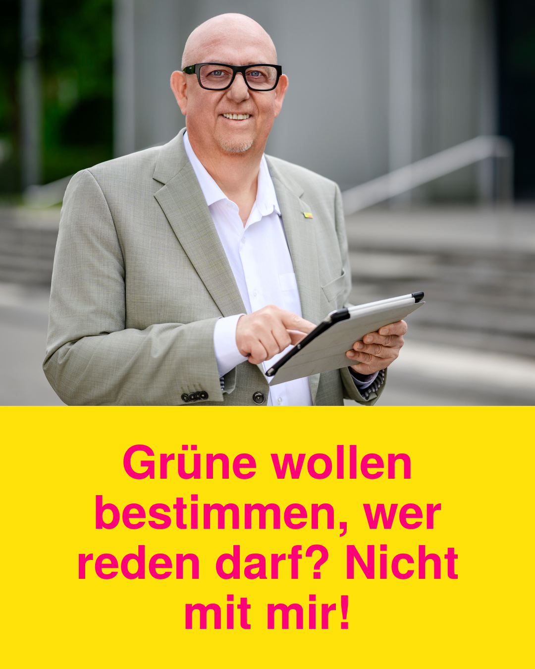 Meinungsfreiheit gilt auch für Veranstalter – nicht nur für die Grünen!
