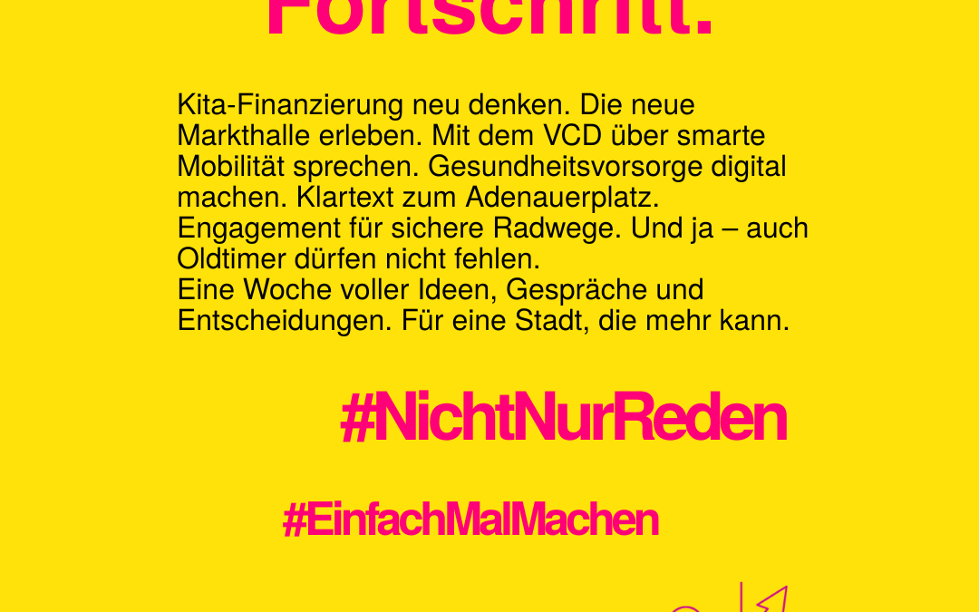 Meine Woche vom 16. bis 22. Juni 2025 – Zukunft denken, Stadt gestalten